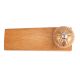 2 Pieces Golden Leaf Ceramic Floral Wooden Door Stopper